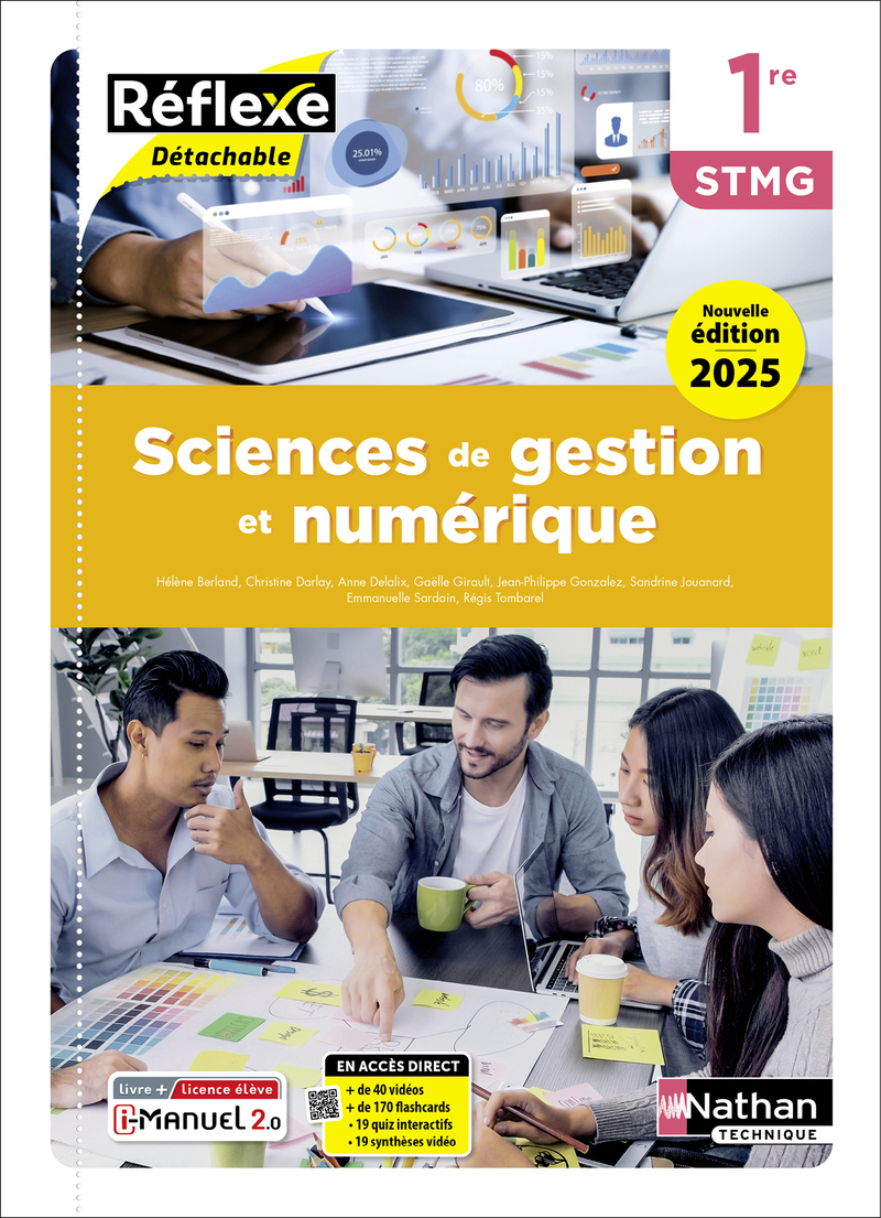 Sciences de gestion et numérique - 1re STMG - Coll. Réflexe - Éd. 2025 - Livre + licence