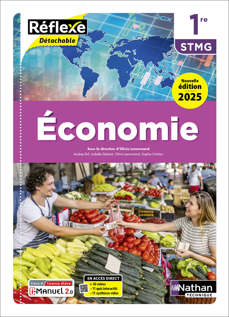 Économie - 1re STMG - Coll. Réflexe - Éd. 2025 - Livre + licence
