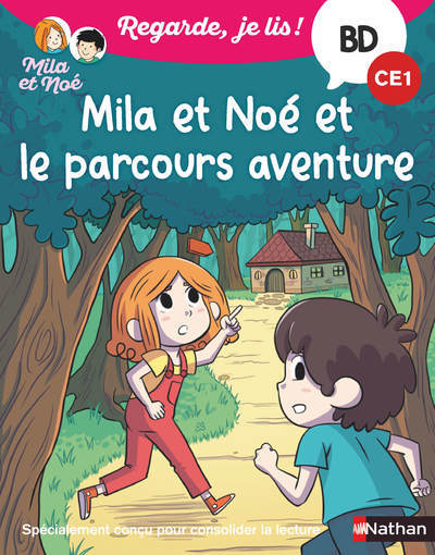 Regarde je lis ! BD Mila et Noé et le parcours aventure CE1