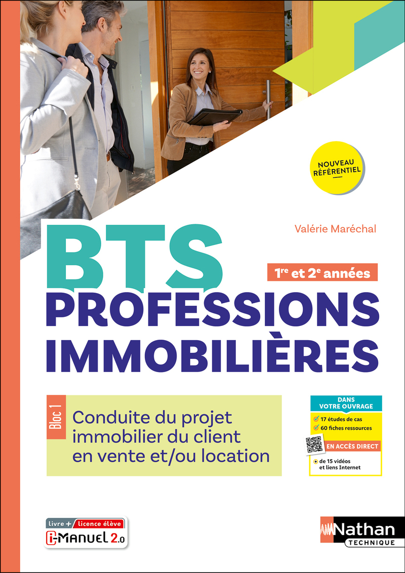 Conduite du projet immobilier du client du client en vente et/ou location - BTS 1re année - Éd. 2025 - Livre + licence