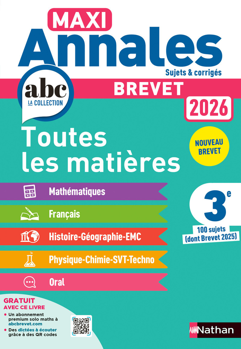 Maxi Annales Brevet 2026 - Corrigé
