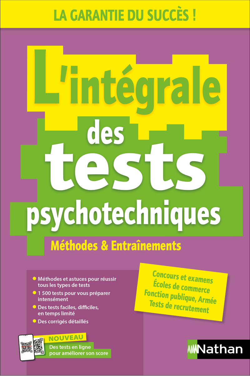 L'intégrale des Tests Psychotechniques - Méthodes et entraînements