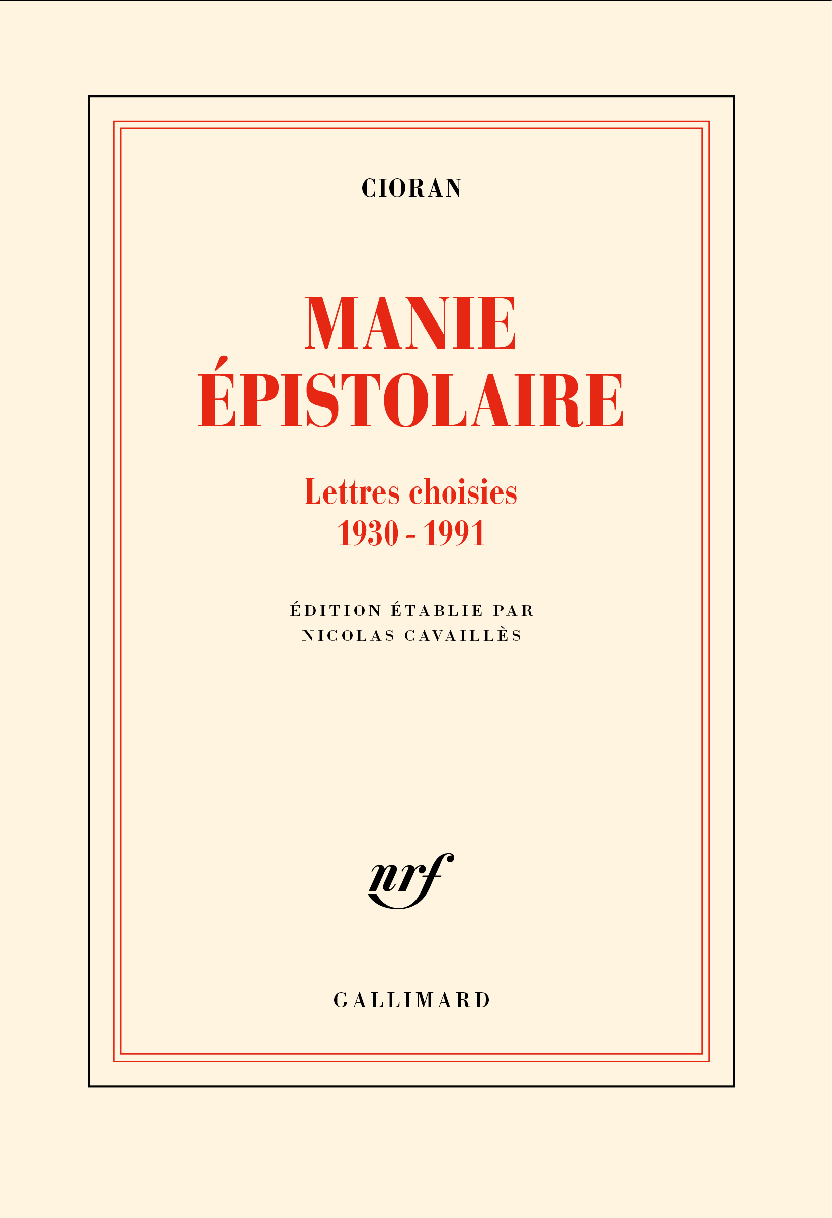 Manie épistolaire