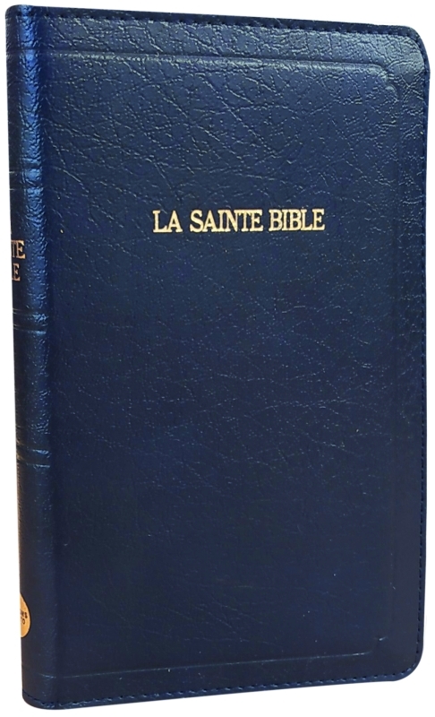 La Sainte Bible Segond 1910 - Bleu marine, glissère, souple, format compact