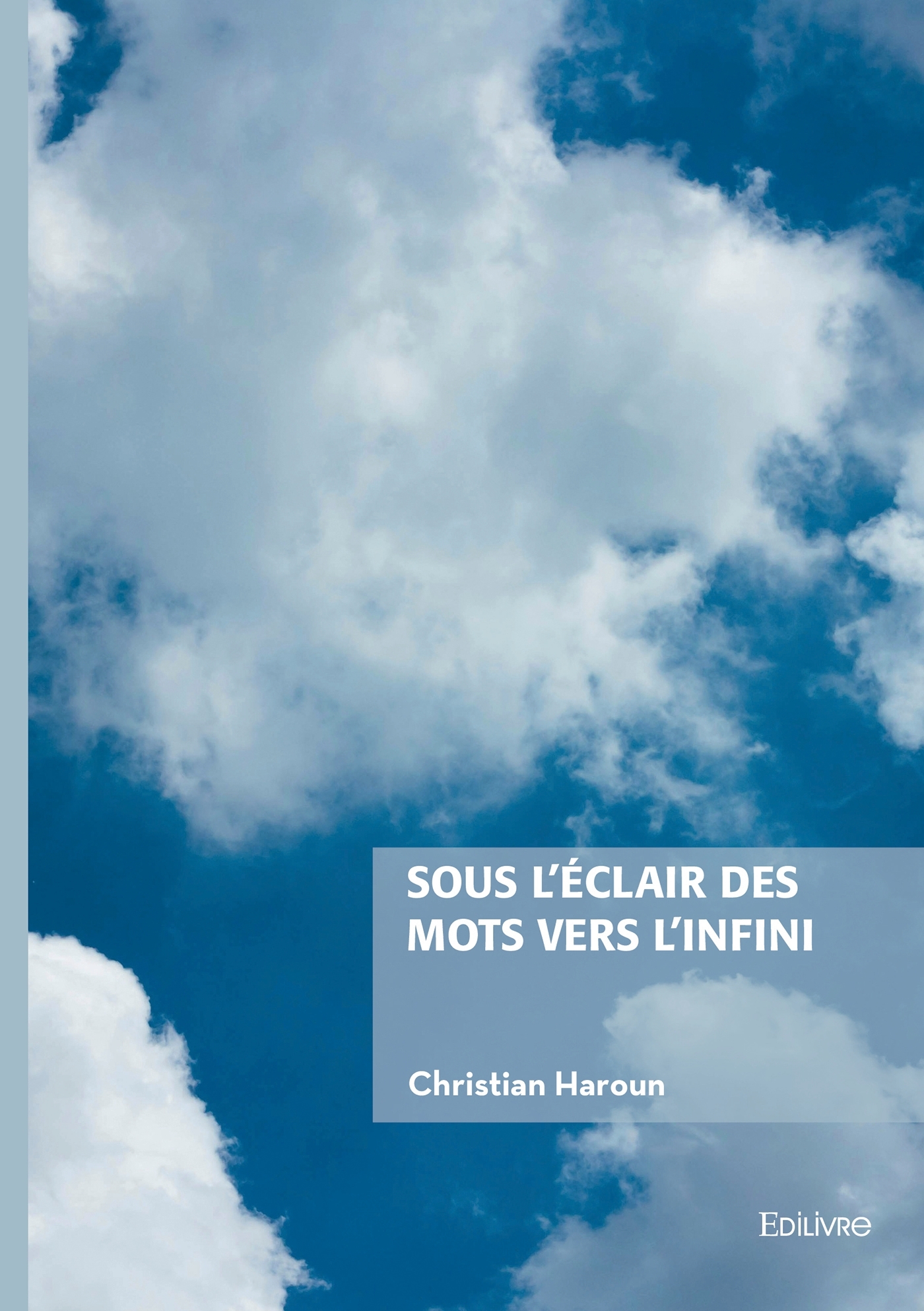 Sous l'éclair des mots vers l'infini
