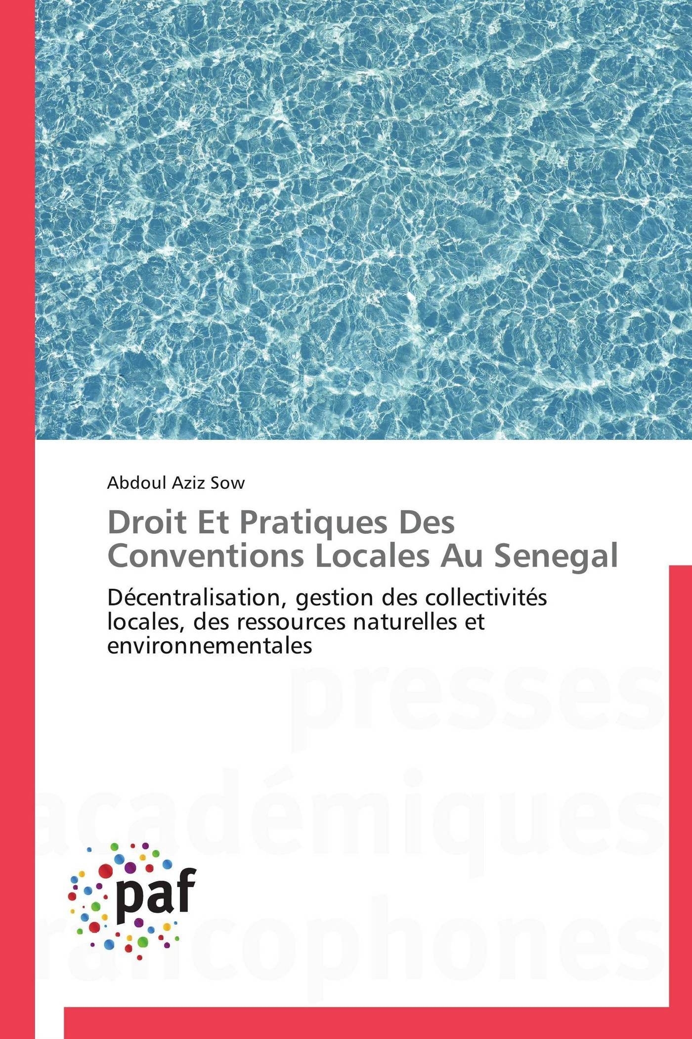 Droit et pratiques des conventions locales au senegal