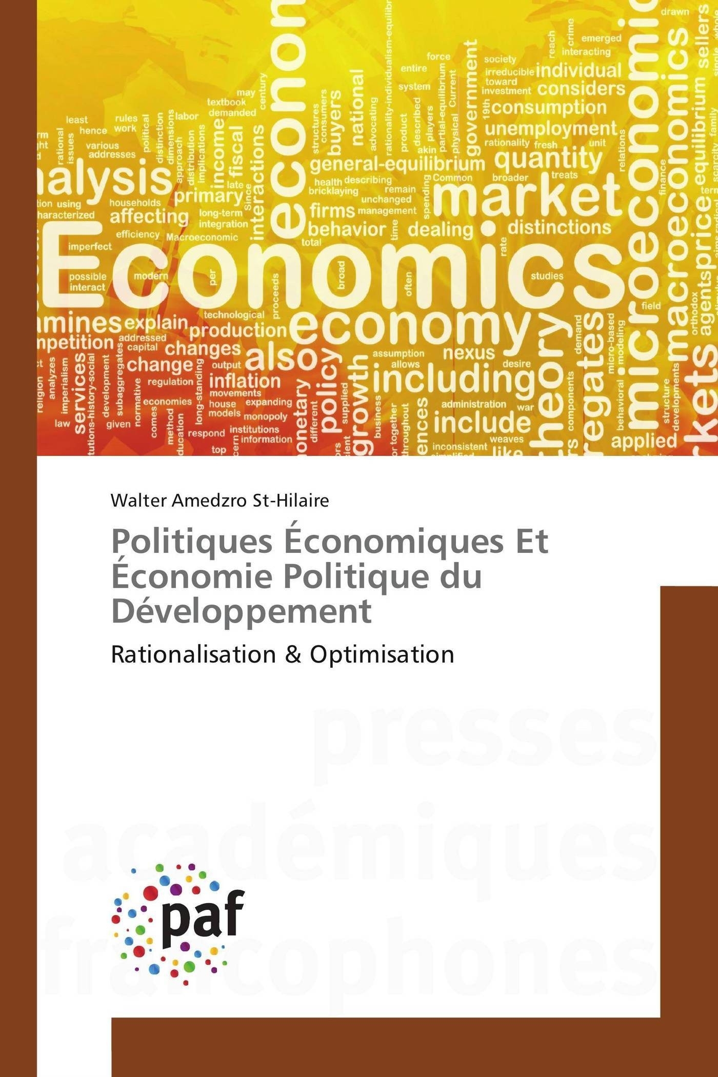 Politiques Économiques Et Économie Politique du Développement