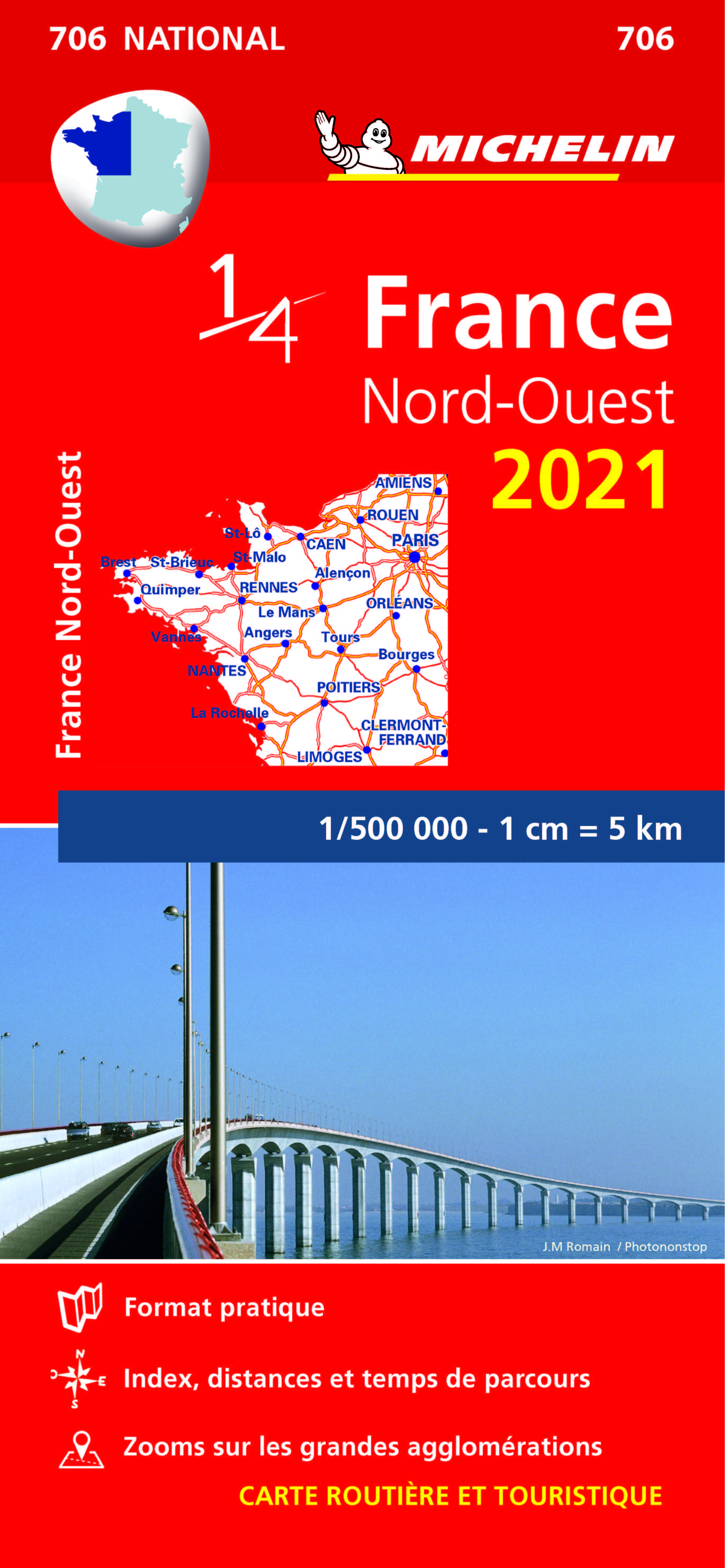 Carte Nationale France Nord-Ouest 2021
