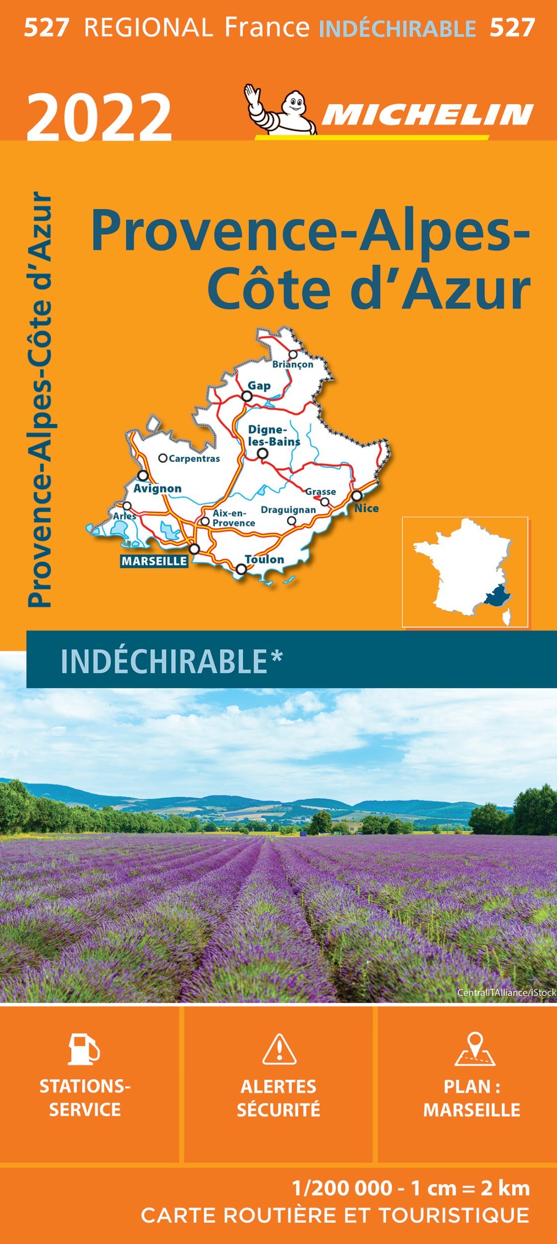 Carte Régionale Provence-Alpes-Côte d'Azur 2022
