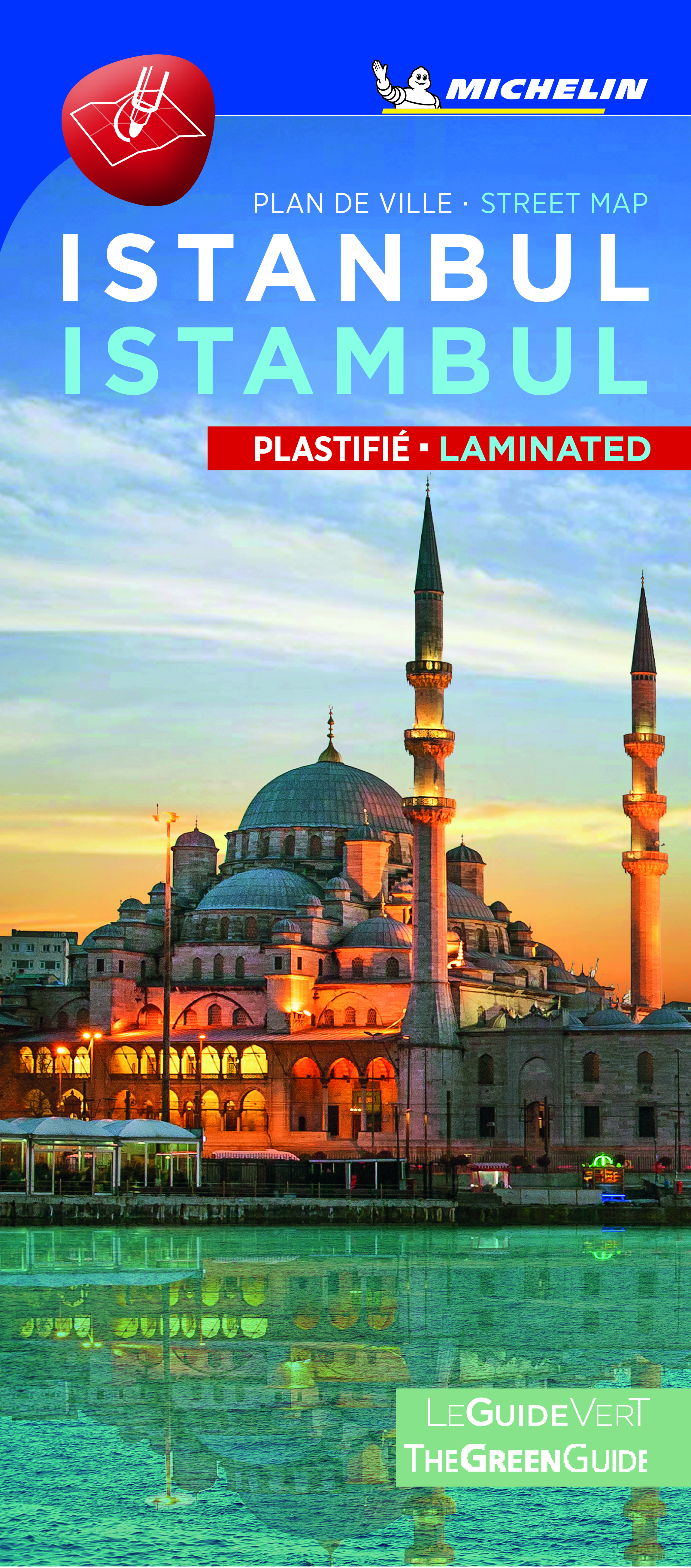 ISTANBUL - PLAN DE VILLE PLASTIFIE - ISTANBUL - CITYMAP LAMINATED