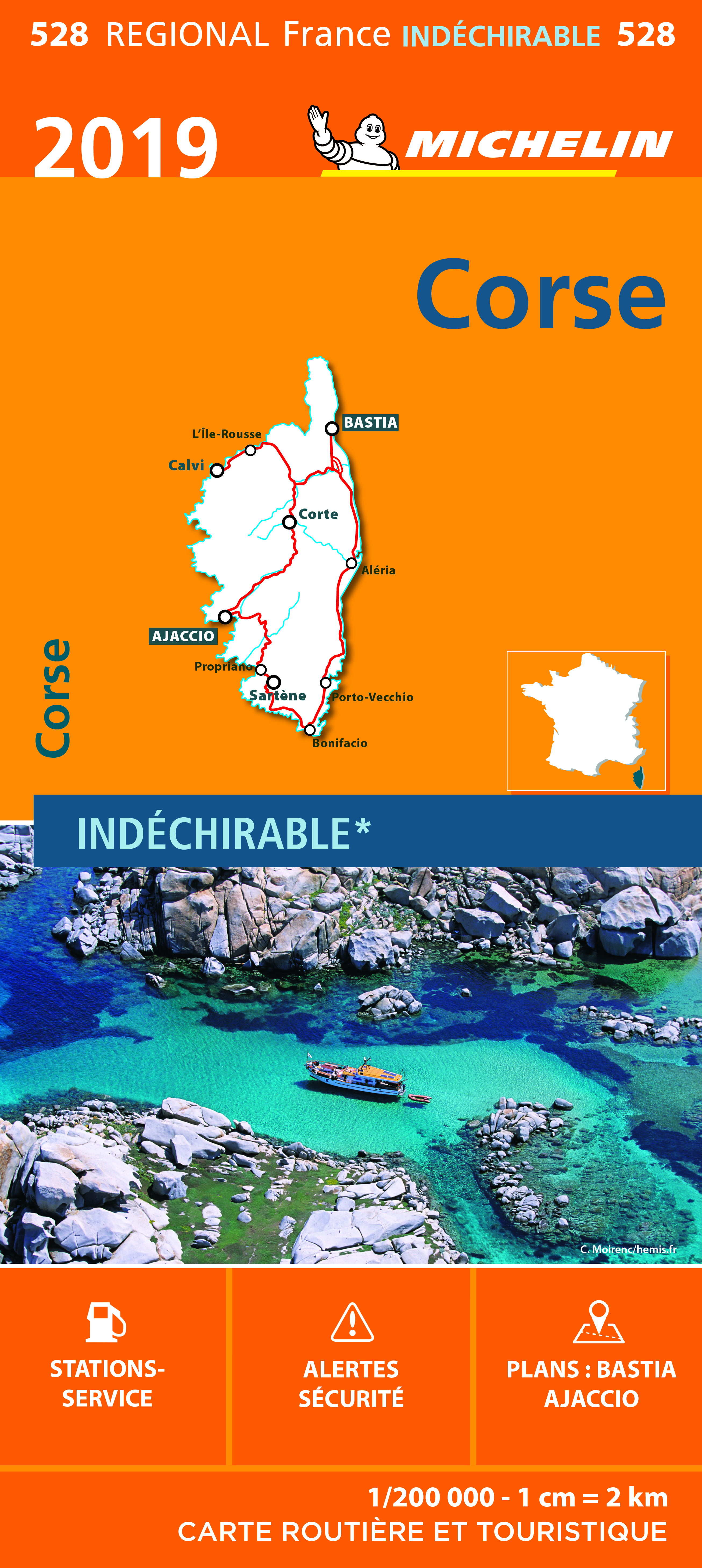 CARTE REGIONALE 528 CORSE 2019