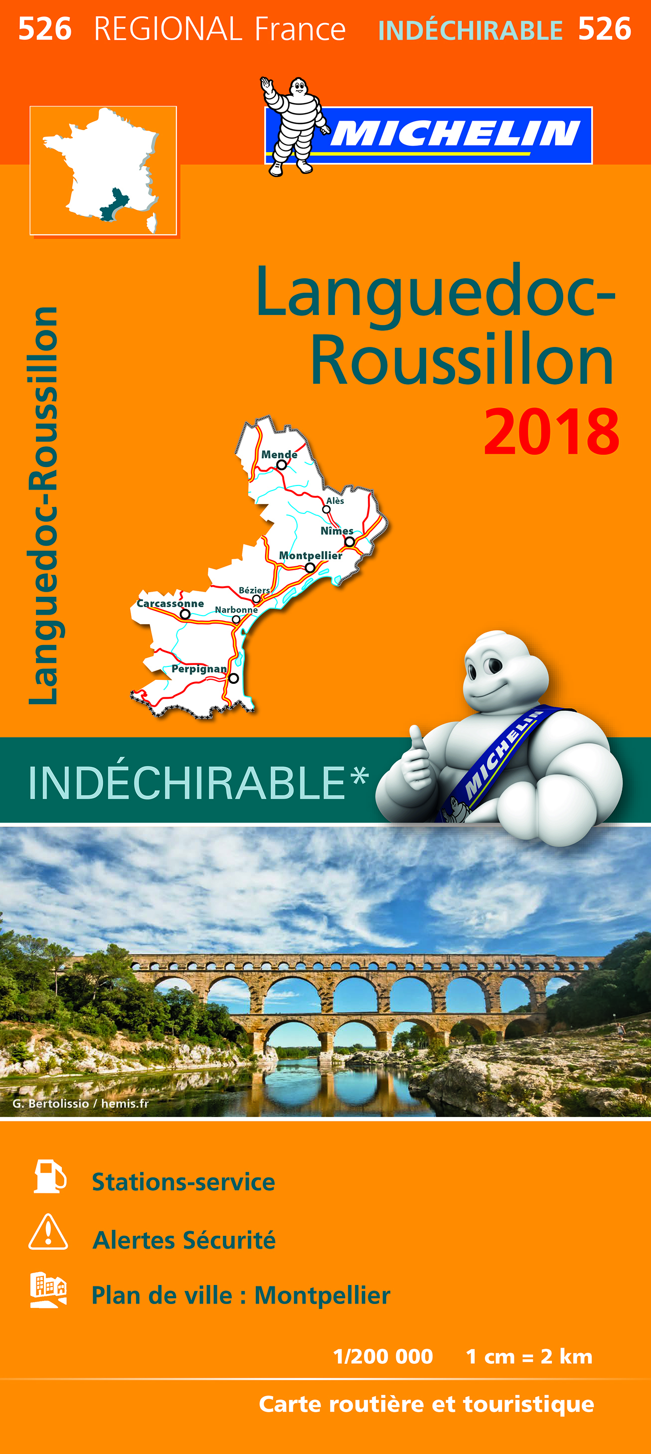 CARTE REGIONALE 526 LANGUEDOC ROUSSILLON 2018
