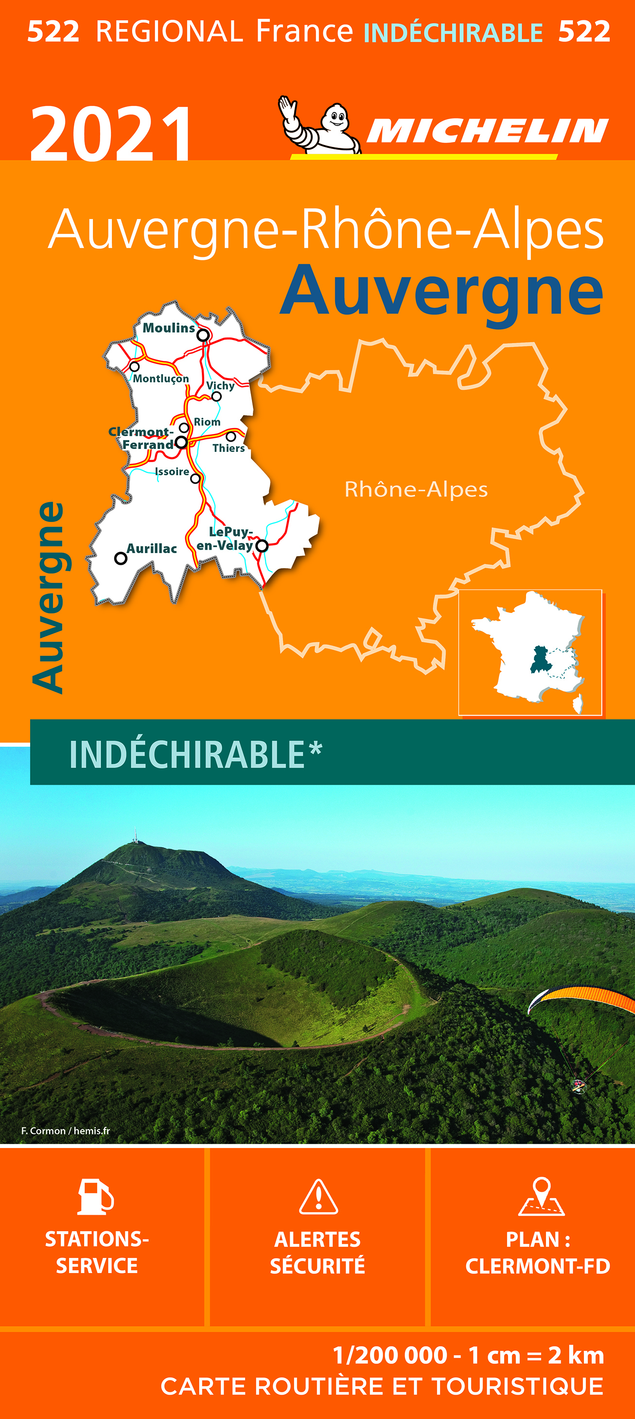 Carte Régionale Auvergne 2021