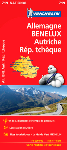 ALLEMAGNE BENELUX AUTRICHE 719 2017 1/1 000 000