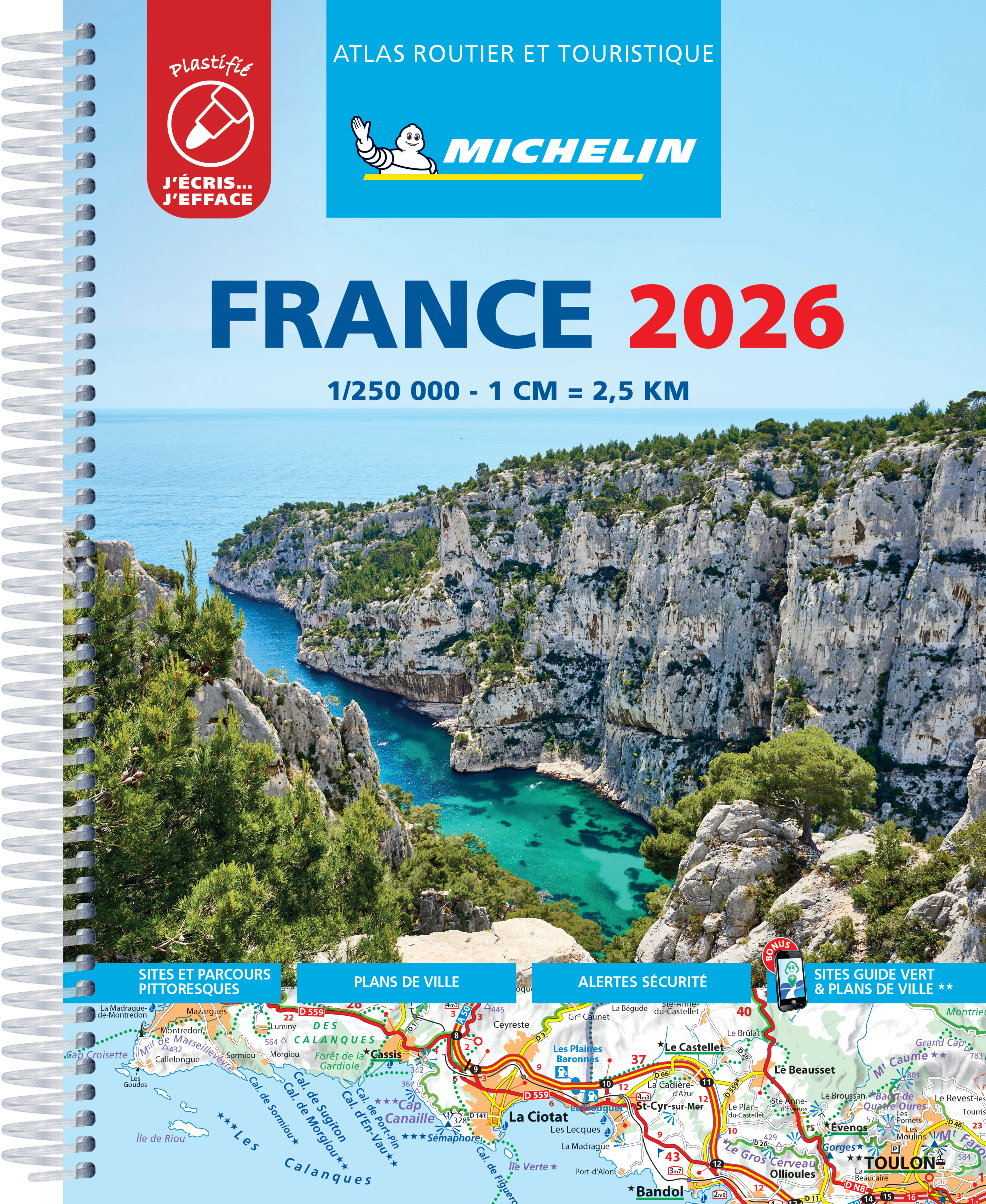 Atlas France 2026 Plastifié