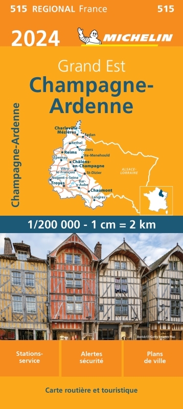 Carte Régionale Champagne-Ardenne 2024