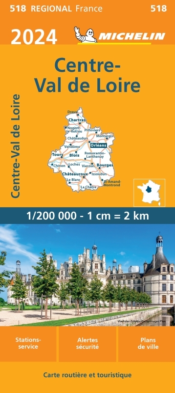 Carte Régionale Centre - Val de Loire 2024