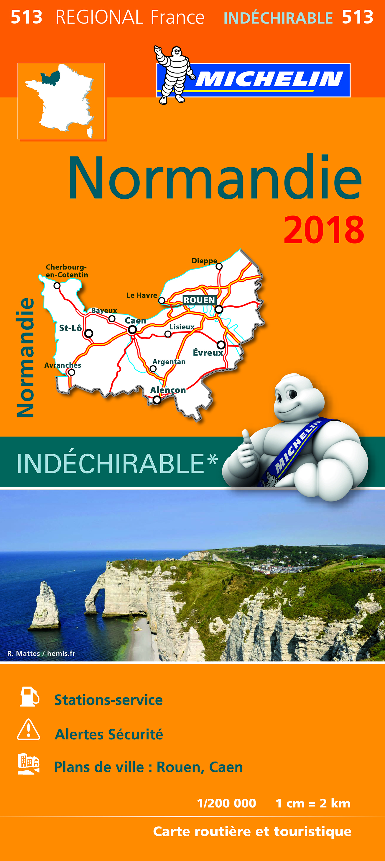 CARTE REGIONALE 513 NORMANDIE 2018