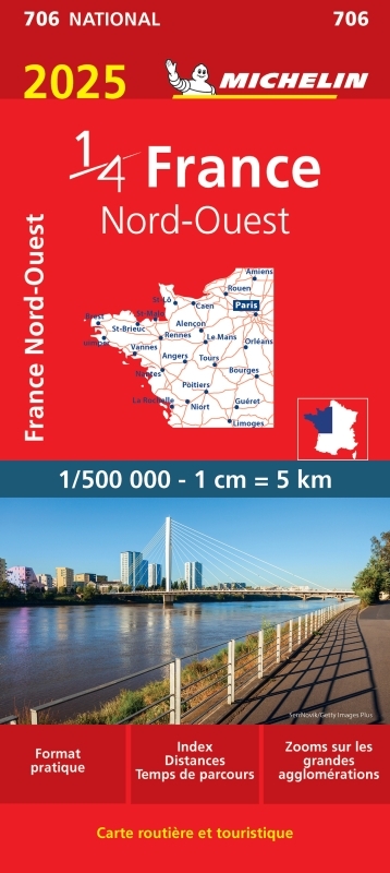 CARTE NATIONALE FRANCE NORD-OUEST 2025