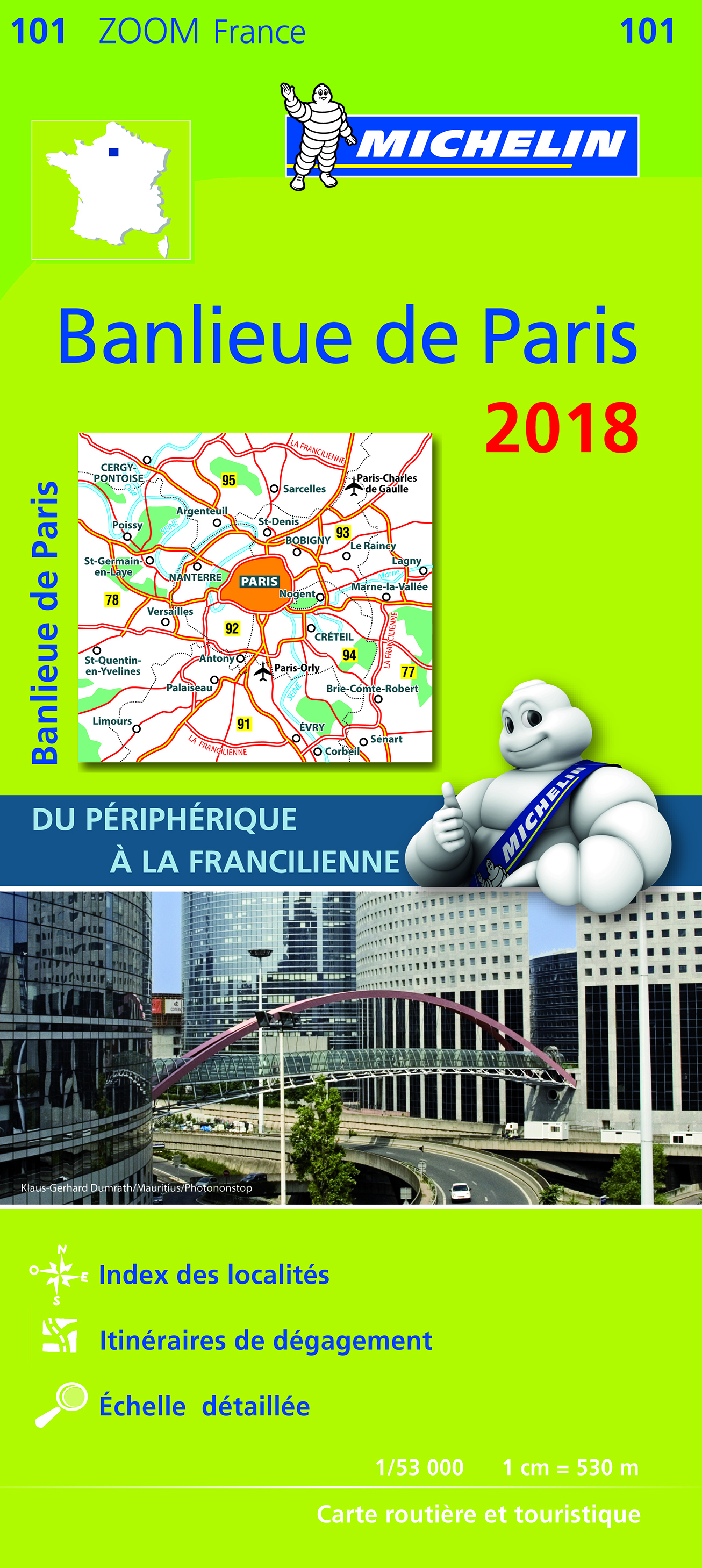 CARTE ZOOM 101 BANLIEUE DE PARIS 2018