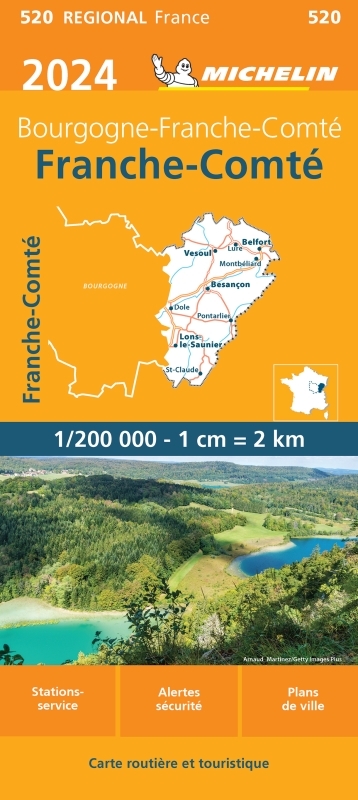 Carte Régionale Franche-Comté 2024