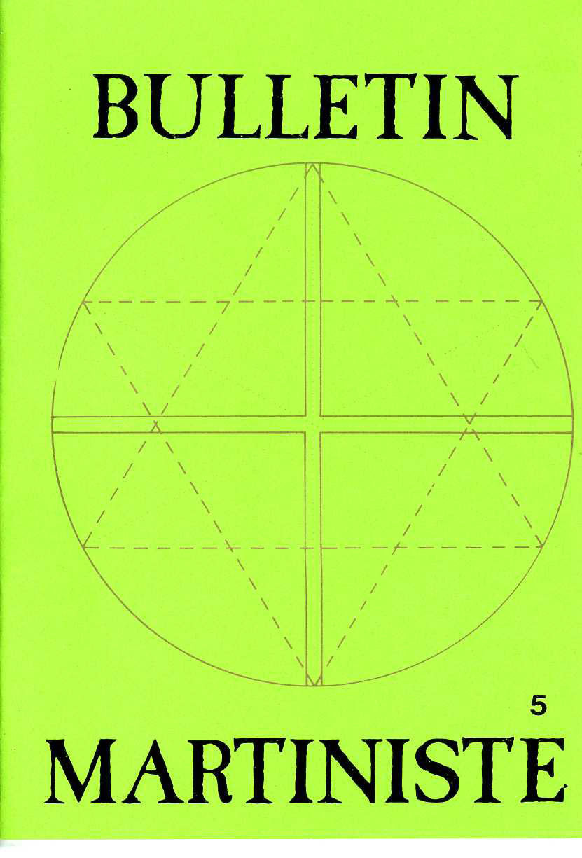 Bulletin Martiniste N°5