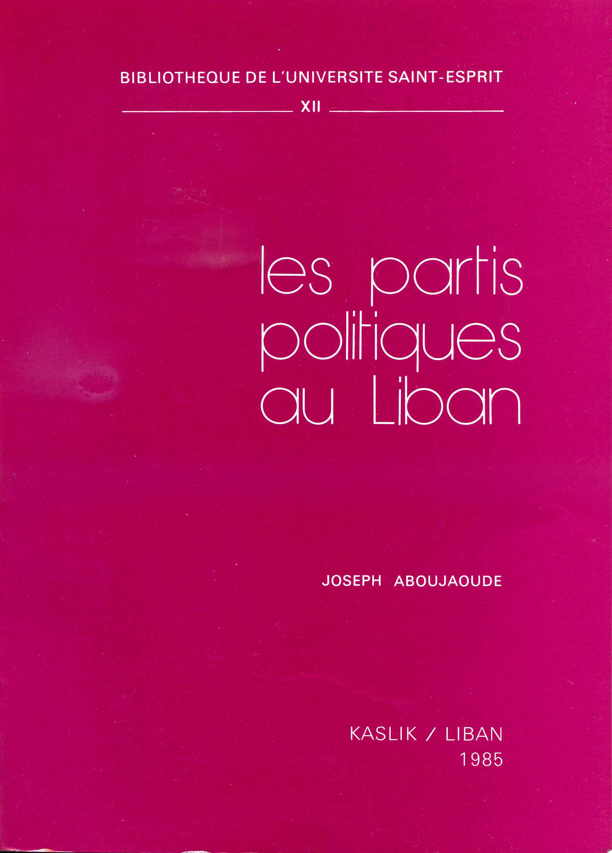 Les Partis politiques au Liban