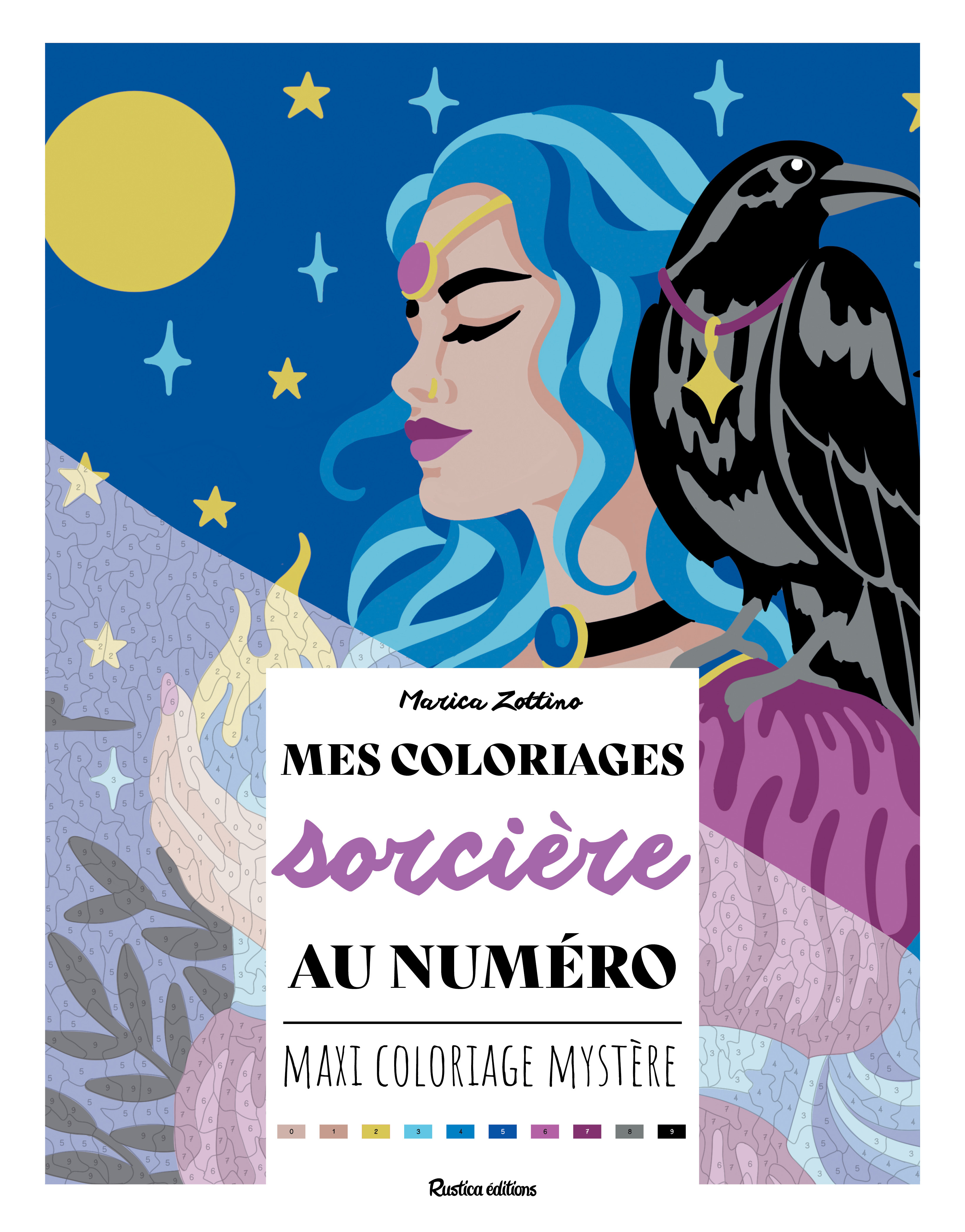 Mes coloriages au numéro - Sorcière