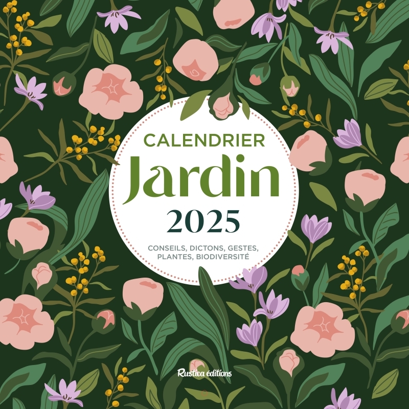 Calendrier mural jardin 2025