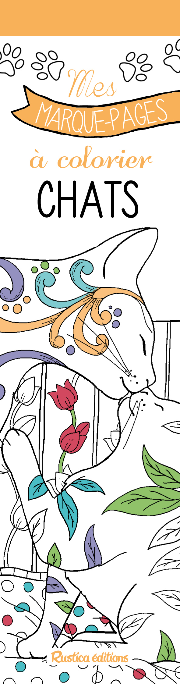 Mes marque-pages à colorier : chats