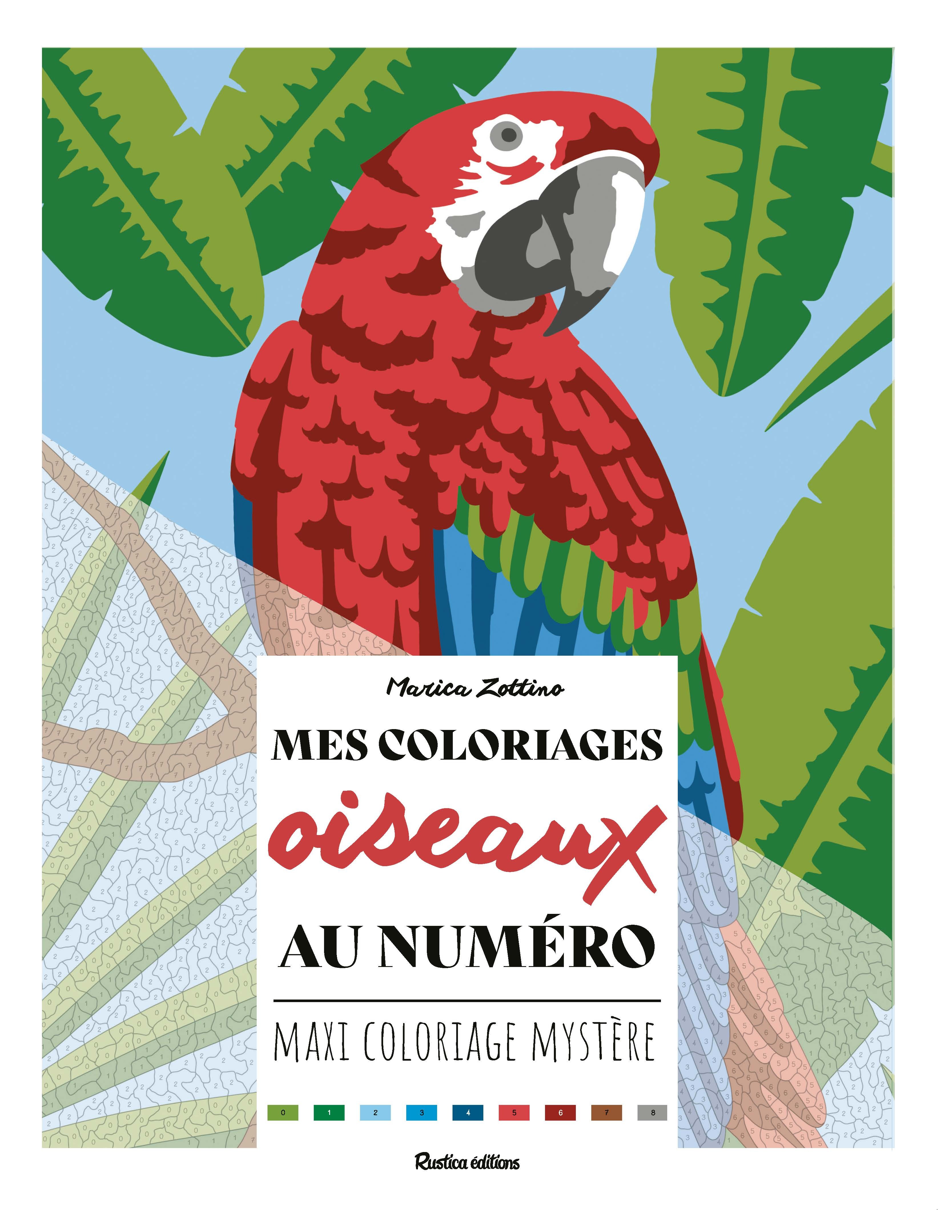 Mes coloriages oiseaux au numéro