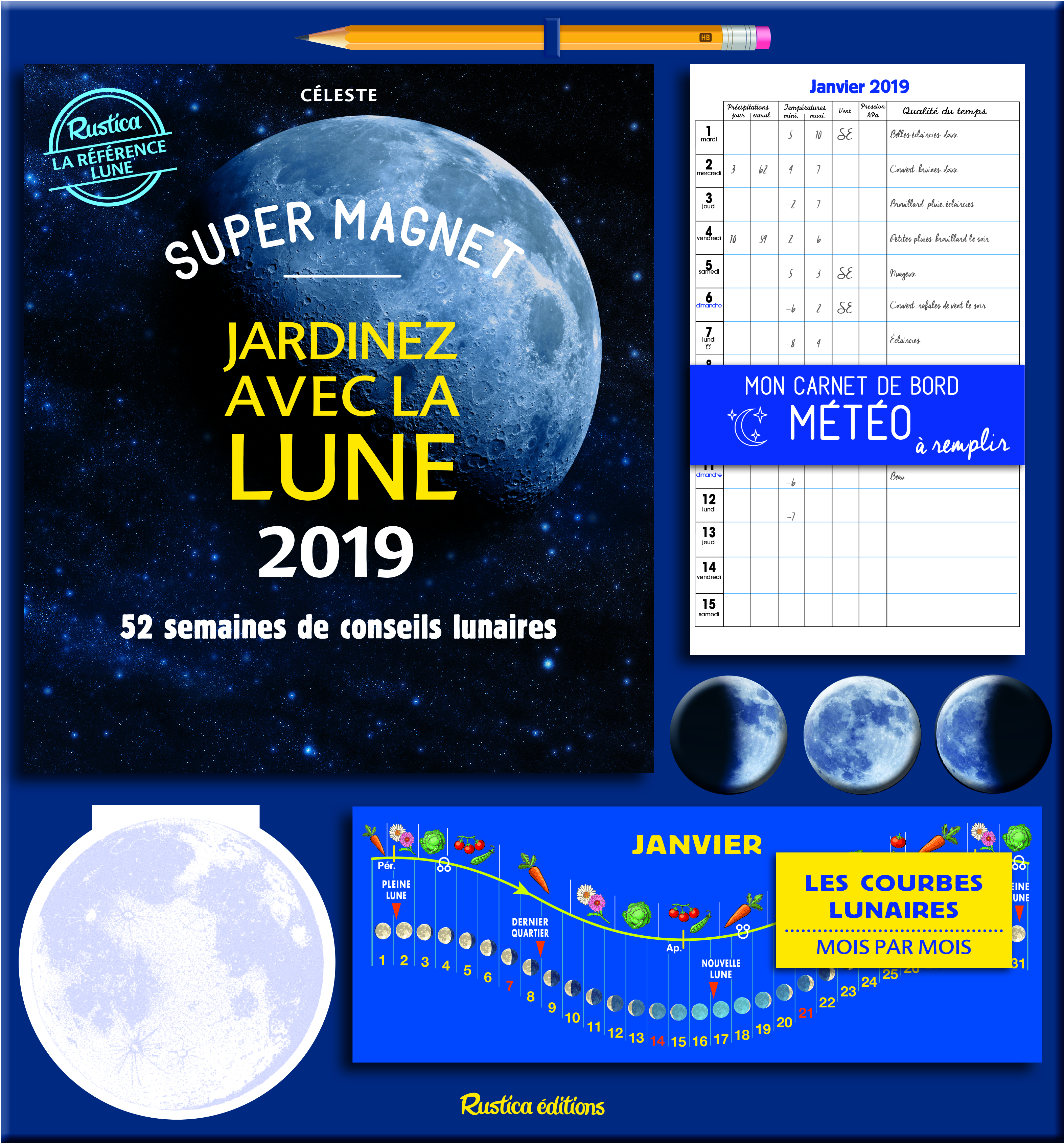 Super magnet Jardinez avec la Lune 2019