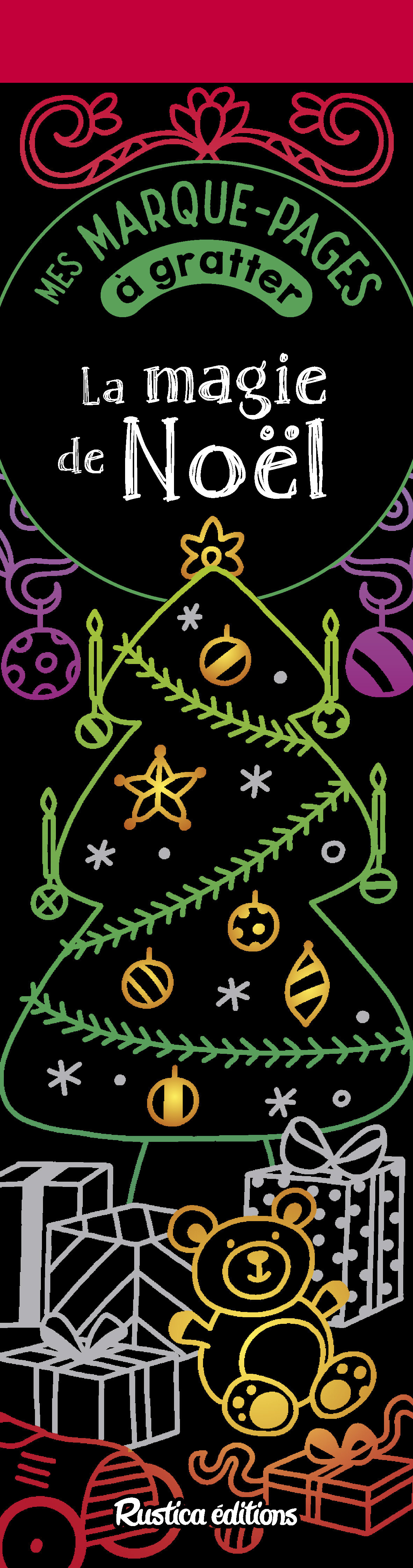 Mes marque-pages à gratter : La magie de Noël