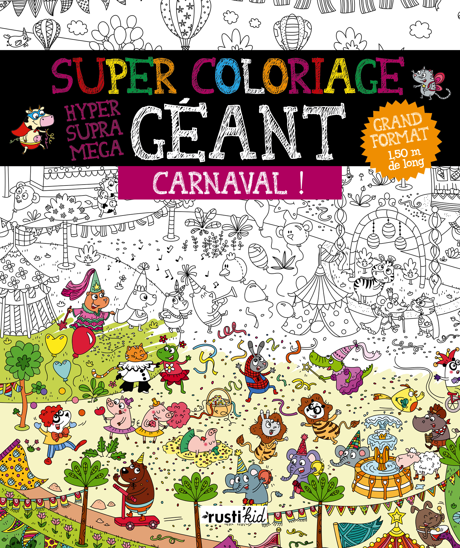 Super coloriage géant : Carnaval !