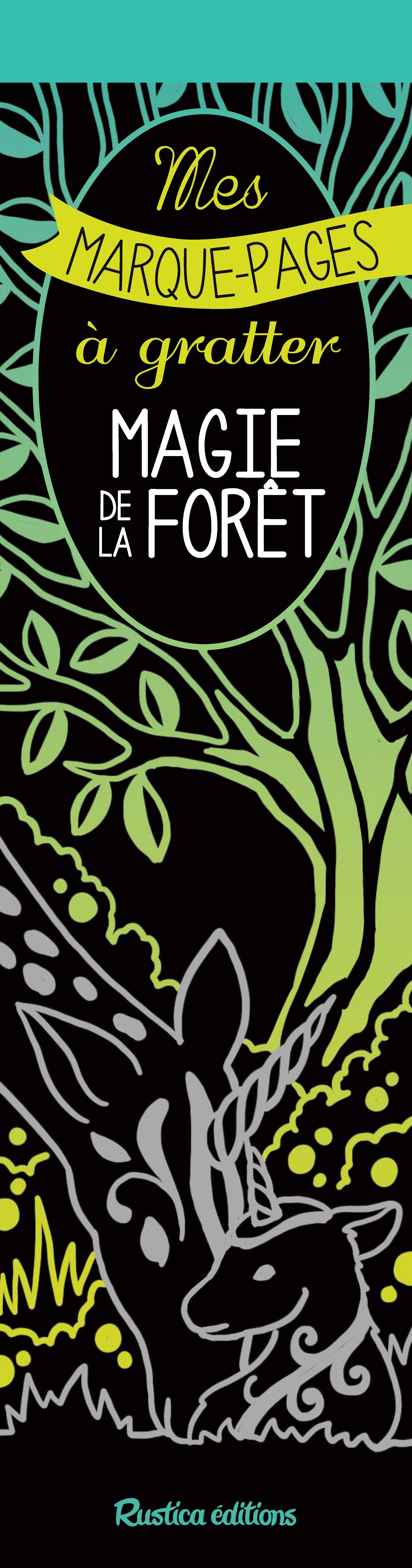 Mes marque-pages à gratter : Magie de la forêt