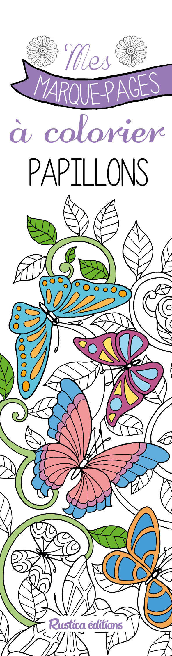 Mes marque-pages à colorier papillons