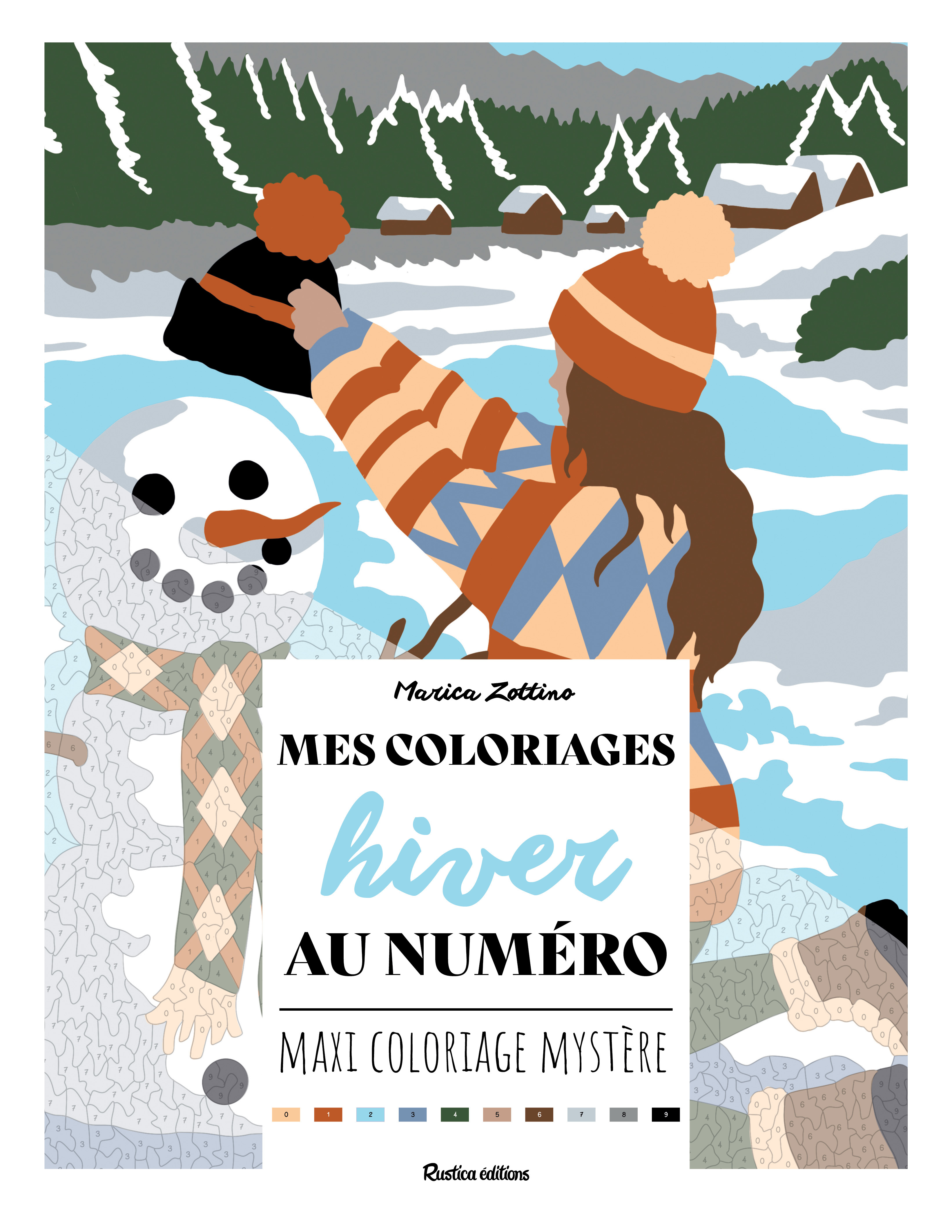 Mes coloriages au numéro - Hiver