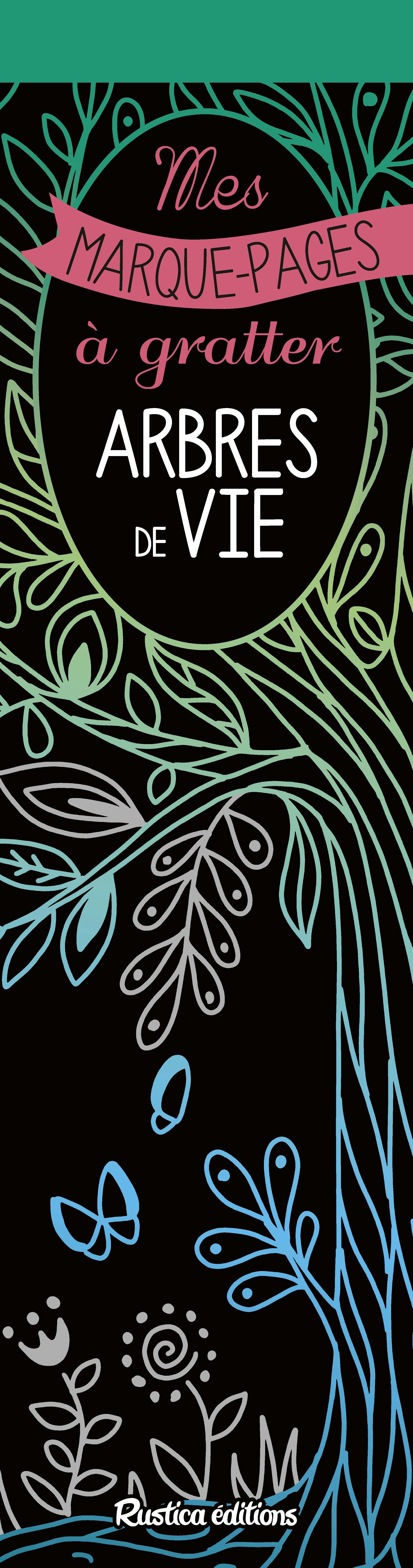 Mes marque-pages à gratter : Arbres de vie