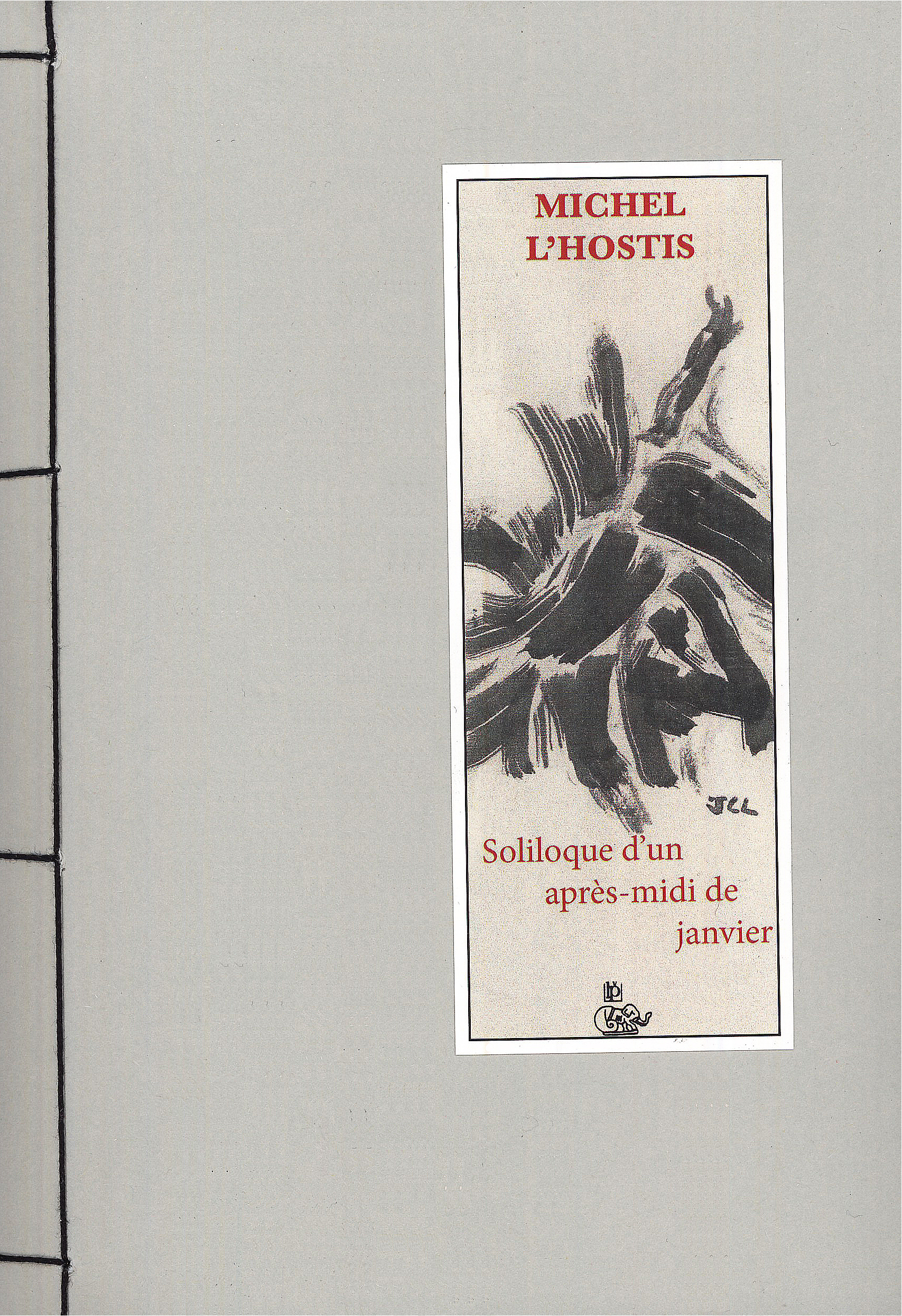 Soliloque d'un après-midi de janvier