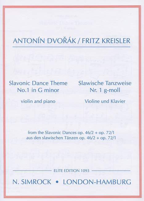 DANZA SLAVA N. 1 SOL M. (KREISLER) VIOLON