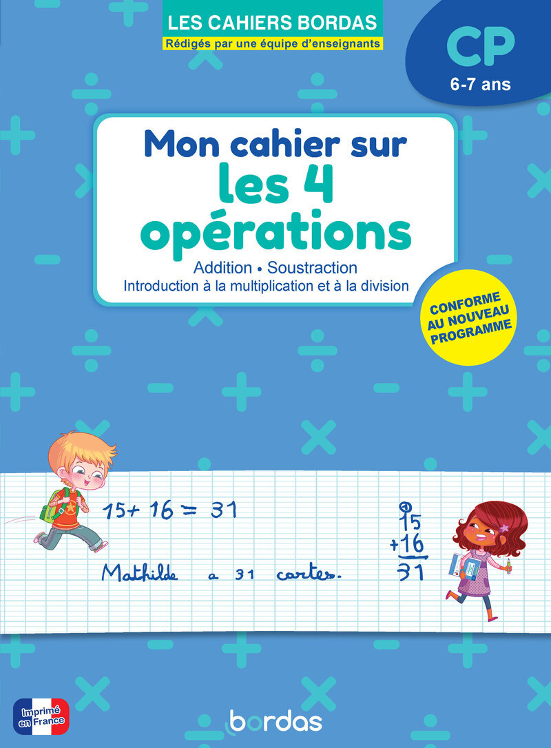 Mon cahier 4 opérations CP