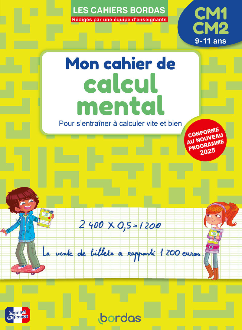 Mon cahier de calcul mental CM1-CM2