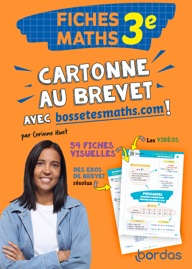 Cartonne au brevet avec bossetesmaths.com ! Fiches Maths 3e
