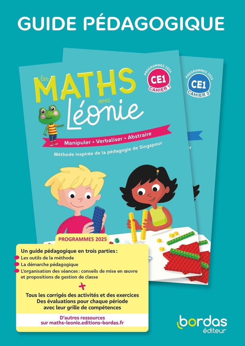 Les maths avec Léonie - CE1 - 2025 - Guide pédagogique