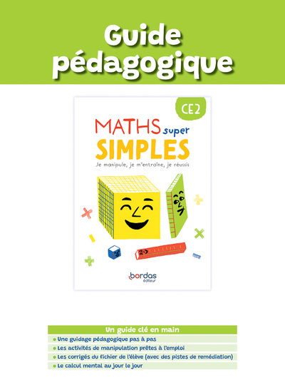 Maths super simples - CE2 - 2023 - Guide pédagogique