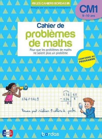 Mon cahier de problèmes de maths CM1