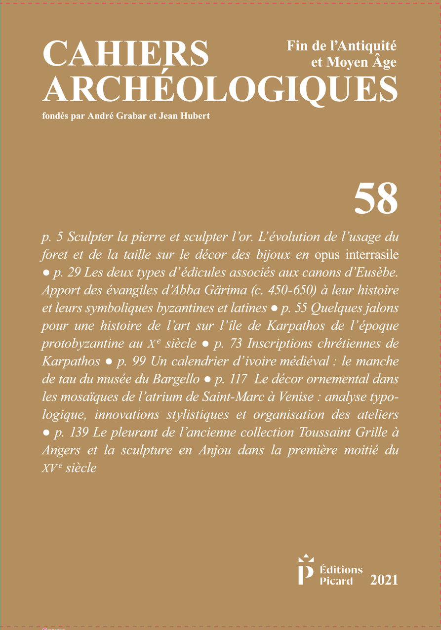 Cahiers archéologiques, n° 58