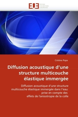 Diffusion acoustique d''une structure multicouche élastique immergée