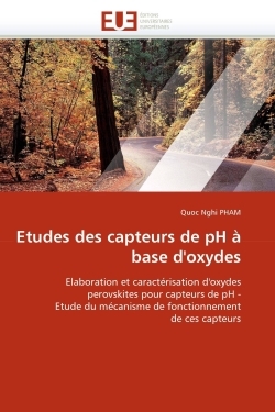 Etudes des capteurs de ph à base d''oxydes