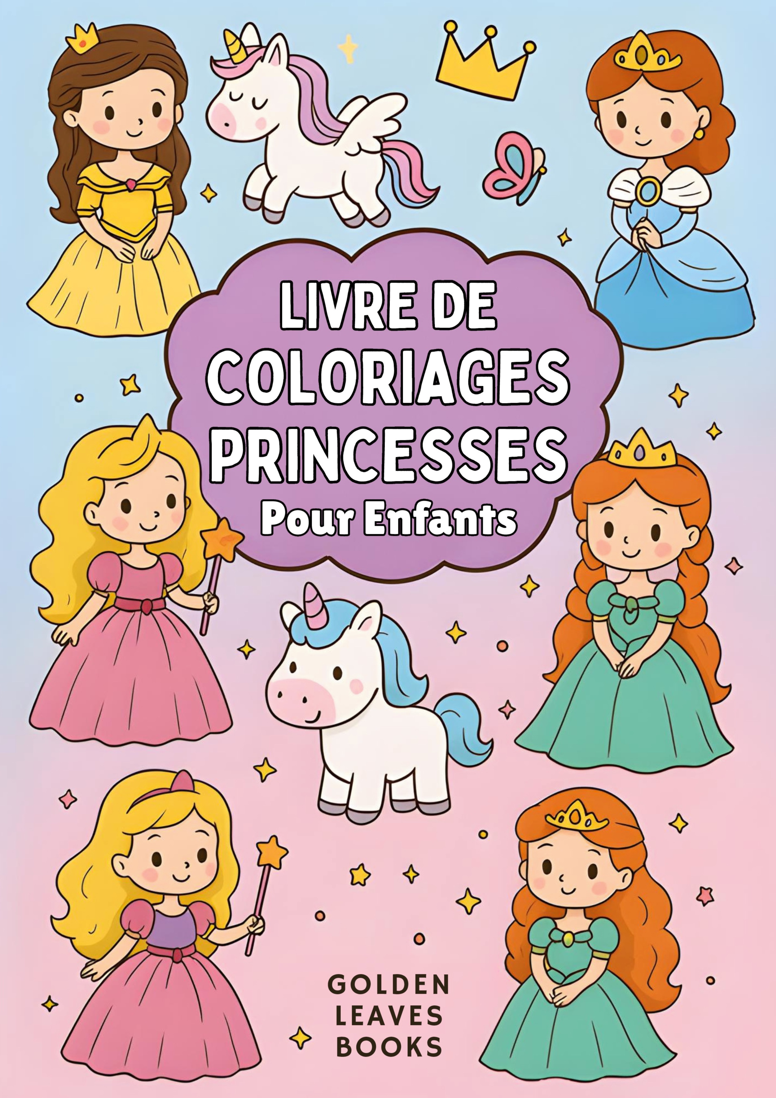 Livre de Coloriage Princesses pour Enfants